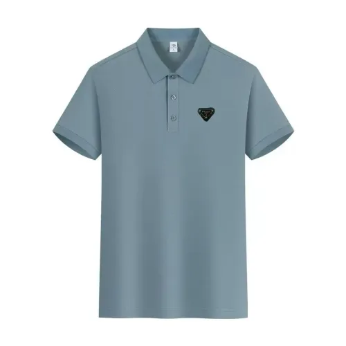 Wholesale Prada T-Shirts Short Sleeved For Men #1438171 $34.00 USD, Wholesale Quality Replica Prada T-Shirts