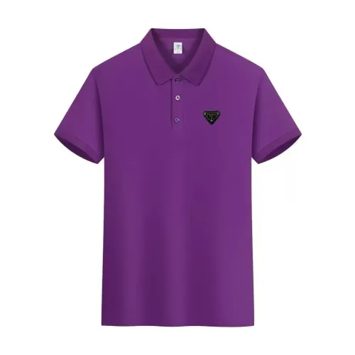 Wholesale Prada T-Shirts Short Sleeved For Men #1438173 $34.00 USD, Wholesale Quality Replica Prada T-Shirts