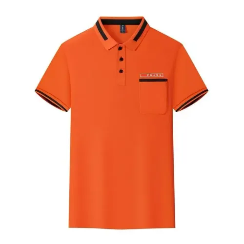 Wholesale Prada T-Shirts Short Sleeved For Men #1438180 $34.00 USD, Wholesale Quality Replica Prada T-Shirts
