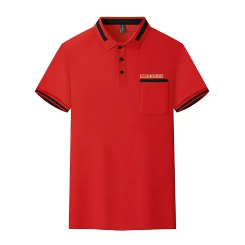 Wholesale Prada T-Shirts Short Sleeved For Men #1438181 $34.00 USD, Wholesale Quality Replica Prada T-Shirts