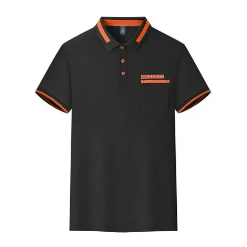 Wholesale Prada T-Shirts Short Sleeved For Men #1438183 $34.00 USD, Wholesale Quality Replica Prada T-Shirts