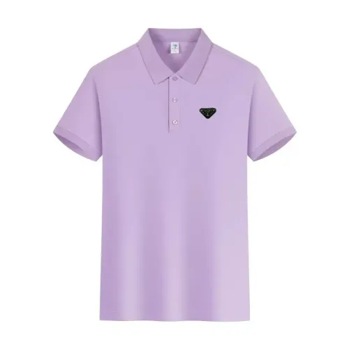 Wholesale Prada T-Shirts Short Sleeved For Men #1438190 $34.00 USD, Wholesale Quality Replica Prada T-Shirts