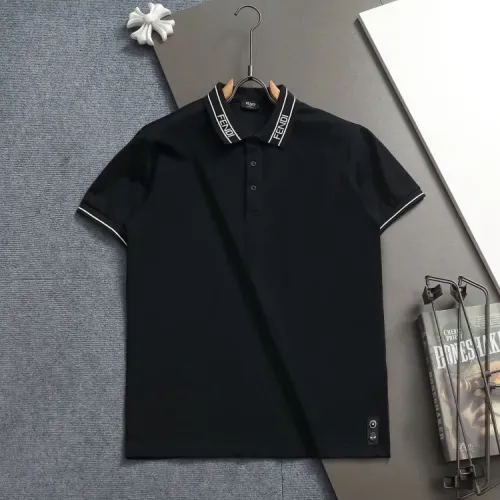 Wholesale Fendi T-Shirts Short Sleeved For Men #1438270 $40.00 USD, Wholesale Quality Replica Fendi T-Shirts