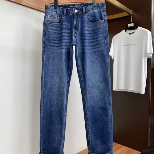 Replica Dolce & Gabbana D&G Jeans For Men #1438273 $48.00 USD for Wholesale