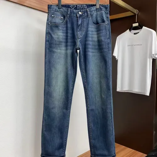 Replica Prada Jeans For Men #1438284 $48.00 USD for Wholesale