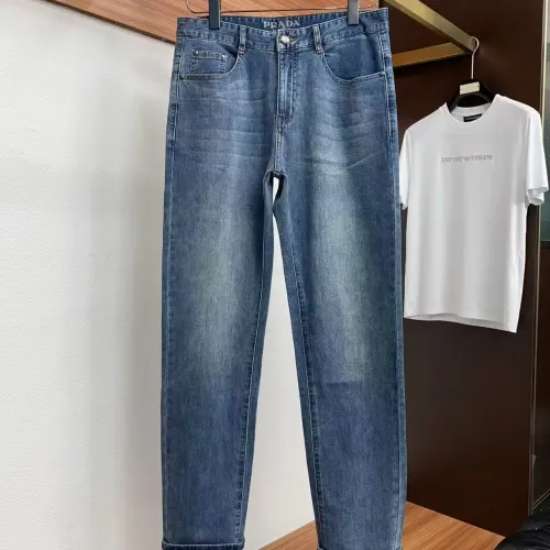 Replica Prada Jeans For Men #1438285 $48.00 USD for Wholesale