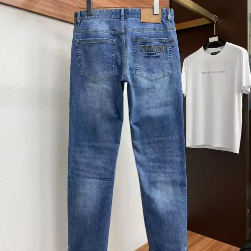 Replica Fendi Jeans For Men #1438293 $48.00 USD for Wholesale