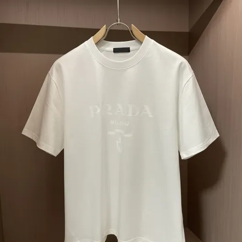 Wholesale Prada T-Shirts Short Sleeved For Men #1438313 $39.00 USD, Wholesale Quality Replica Prada T-Shirts