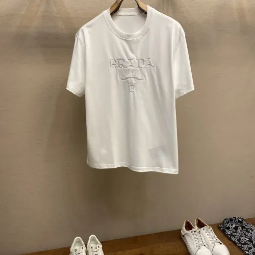 Wholesale Prada T-Shirts Short Sleeved For Men #1438319 $39.00 USD, Wholesale Quality Replica Prada T-Shirts