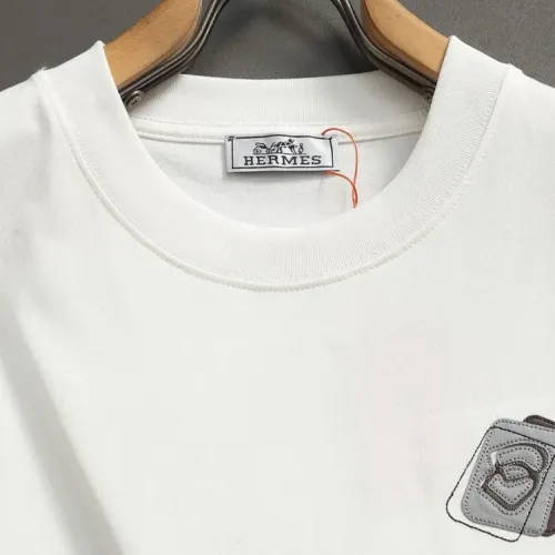Replica Hermes T-Shirts Short Sleeved For Unisex #1438336 $36.00 USD for Wholesale