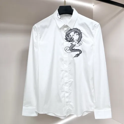 Wholesale Armani Shirts Long Sleeved For Men #1438341 $64.00 USD, Wholesale Quality Replica Armani Shirts