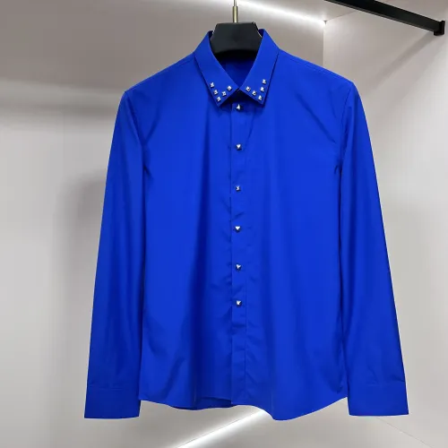 Wholesale Armani Shirts Long Sleeved For Men #1438354 $64.00 USD, Wholesale Quality Replica Armani Shirts