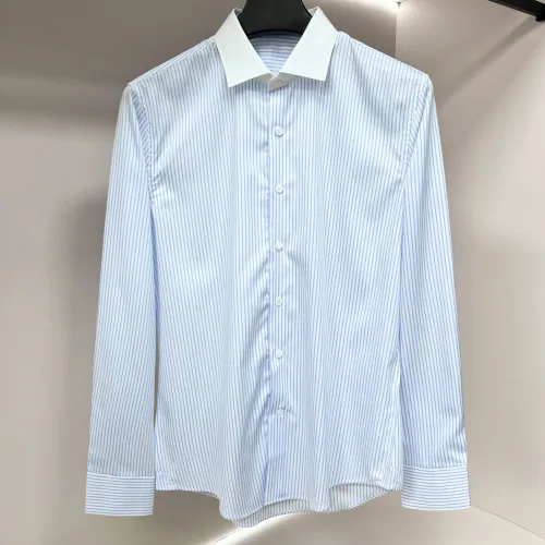 Wholesale Armani Shirts Long Sleeved For Men #1438366 $64.00 USD, Wholesale Quality Replica Armani Shirts