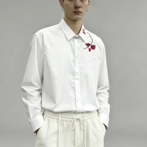 Replica Armani Shirts Long Sleeved For Men #1438372 $68.00 USD for Wholesale