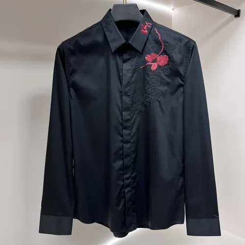 Wholesale Armani Shirts Long Sleeved For Men #1438375 $68.00 USD, Wholesale Quality Replica Armani Shirts