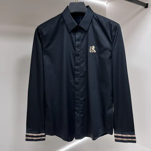 Wholesale Burberry Shirts Long Sleeved For Men #1438383 $64.00 USD, Wholesale Quality Replica Burberry Shirts