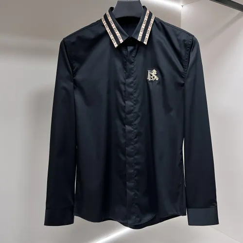 Wholesale Burberry Shirts Long Sleeved For Men #1438385 $64.00 USD, Wholesale Quality Replica Burberry Shirts