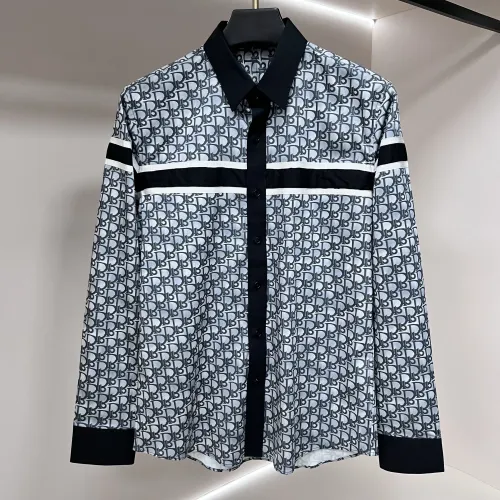 Wholesale Christian Dior Shirts Long Sleeved For Men #1438391 $68.00 USD, Wholesale Quality Replica Christian Dior Shirts