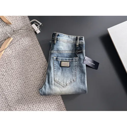 Wholesale Dolce &amp; Gabbana D&amp;G Jeans For Men #1438410 $72.00 USD, Wholesale Quality Replica Dolce &amp; Gabbana D&amp;G Jeans