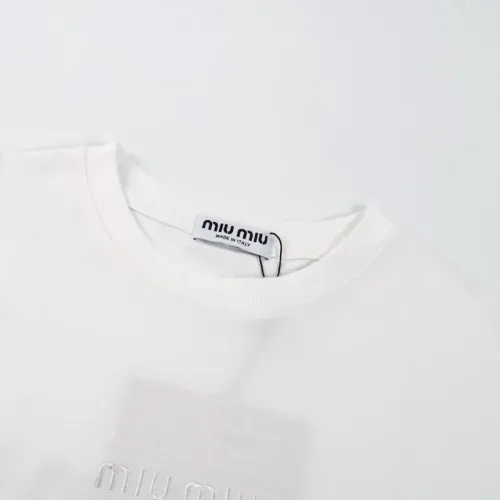 Replica MIU MIU T-Shirts Short Sleeved For Unisex #1438441 $41.00 USD for Wholesale