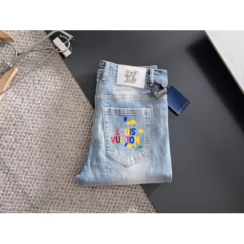 Wholesale Louis Vuitton LV Jeans For Men #1438450 $72.00 USD, Wholesale Quality Replica Louis Vuitton LV Jeans