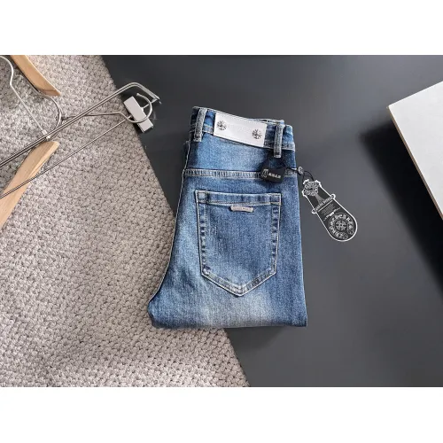 Wholesale Chrome Hearts Jeans For Men #1438461 $72.00 USD, Wholesale Quality Replica Chrome Hearts Jeans