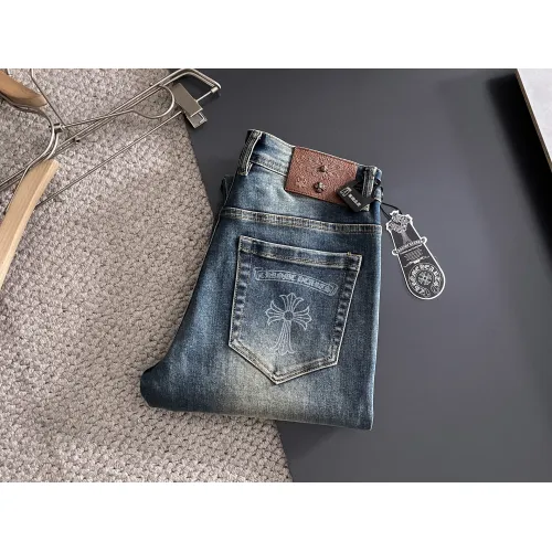 Wholesale Chrome Hearts Jeans For Men #1438469 $72.00 USD, Wholesale Quality Replica Chrome Hearts Jeans