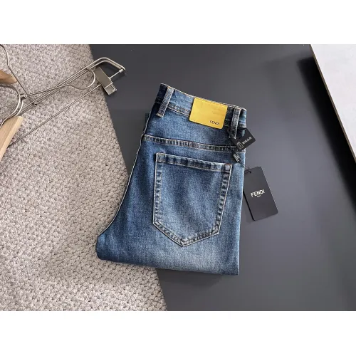 Wholesale Fendi Jeans For Men #1438470 $72.00 USD, Wholesale Quality Replica Fendi Jeans