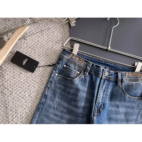 Replica Fendi Jeans For Men #1438470 $72.00 USD for Wholesale