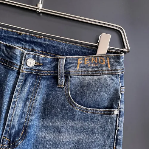 Replica Fendi Jeans For Men #1438470 $72.00 USD for Wholesale