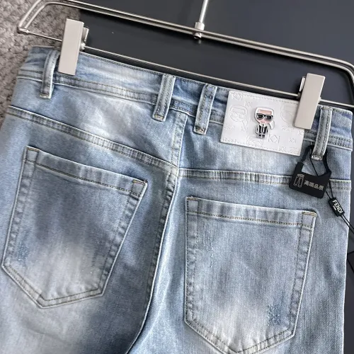 Replica Fendi Jeans For Men #1438473 $72.00 USD for Wholesale