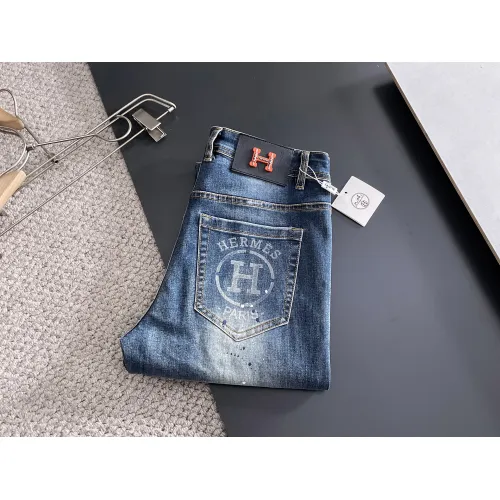 Wholesale Hermes Jeans For Men #1438492 $72.00 USD, Wholesale Quality Replica Hermes Jeans