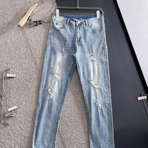 Replica Chrome Hearts Jeans For Men #1438494 $72.00 USD for Wholesale