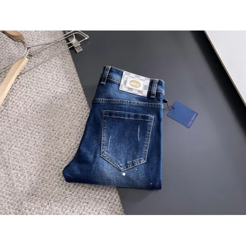 Wholesale Louis Vuitton LV Jeans For Men #1438498 $72.00 USD, Wholesale Quality Replica Louis Vuitton LV Jeans