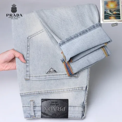 Replica Prada Jeans For Men #1438505 $48.00 USD for Wholesale