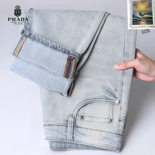 Replica Prada Jeans For Men #1438505 $48.00 USD for Wholesale
