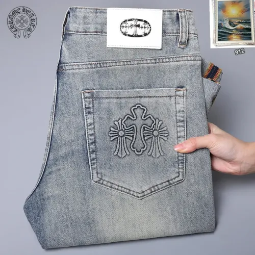 Wholesale Chrome Hearts Jeans For Men #1438511 $48.00 USD, Wholesale Quality Replica Chrome Hearts Jeans