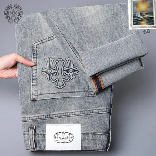 Replica Chrome Hearts Jeans For Men #1438511 $48.00 USD for Wholesale