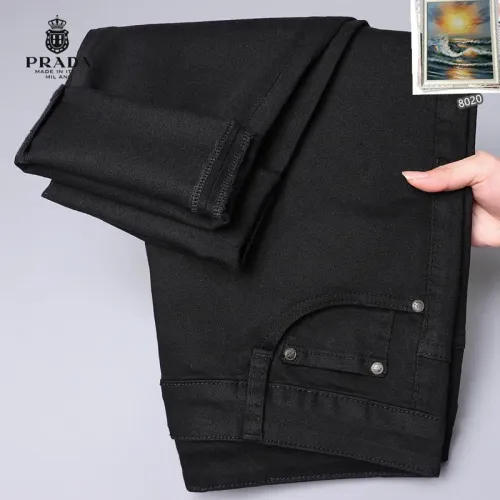 Replica Prada Jeans For Men #1438512 $48.00 USD for Wholesale
