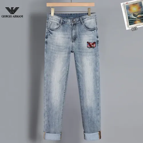 Replica Armani Jeans For Men #1438520 $48.00 USD for Wholesale