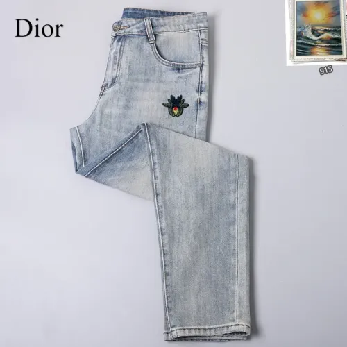 Replica Christian Dior Jeans For Men #1438529 $48.00 USD for Wholesale