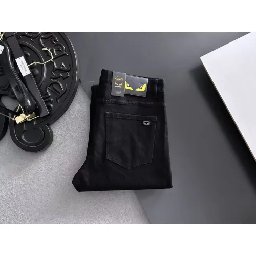 Wholesale Fendi Jeans For Men #1438540 $68.00 USD, Wholesale Quality Replica Fendi Jeans