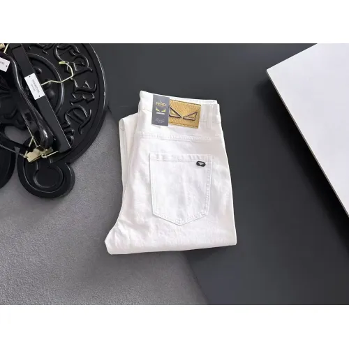 Wholesale Fendi Jeans For Men #1438544 $68.00 USD, Wholesale Quality Replica Fendi Jeans