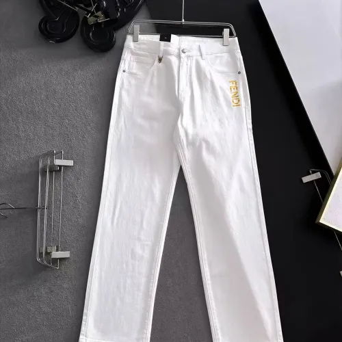 Replica Fendi Jeans For Men #1438544 $68.00 USD for Wholesale
