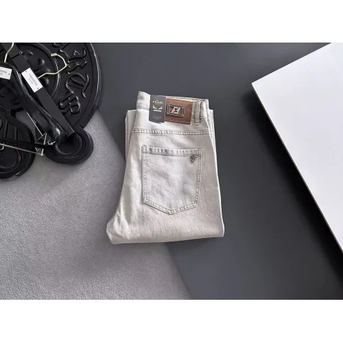 Wholesale Fendi Jeans For Men #1438545 $68.00 USD, Wholesale Quality Replica Fendi Jeans