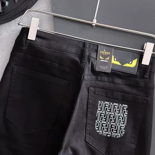 Replica Fendi Jeans For Men #1438547 $68.00 USD for Wholesale