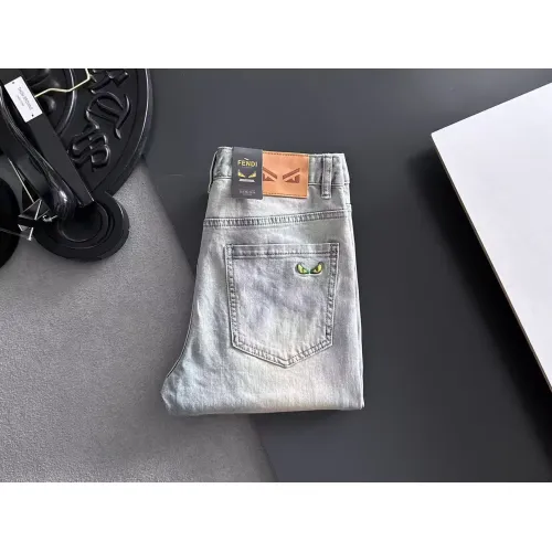 Wholesale Fendi Jeans For Men #1438559 $68.00 USD, Wholesale Quality Replica Fendi Jeans