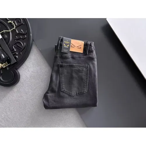 Wholesale Fendi Jeans For Men #1438576 $68.00 USD, Wholesale Quality Replica Fendi Jeans