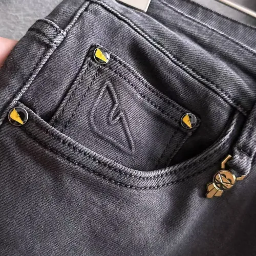 Replica Fendi Jeans For Men #1438576 $68.00 USD for Wholesale