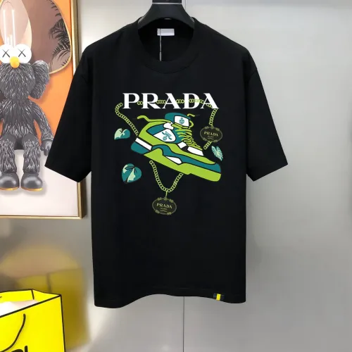 Wholesale Prada T-Shirts Short Sleeved For Men #1438654 $40.00 USD, Wholesale Quality Replica Prada T-Shirts